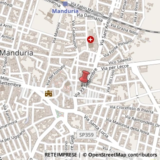 Mappa Corso XX Settembre, 118, 74024 Manduria, Taranto (Puglia)
