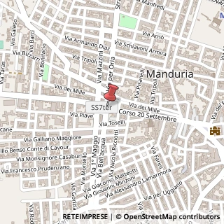 Mappa Via per Oria, 1, 74024 Manduria, Taranto (Puglia)