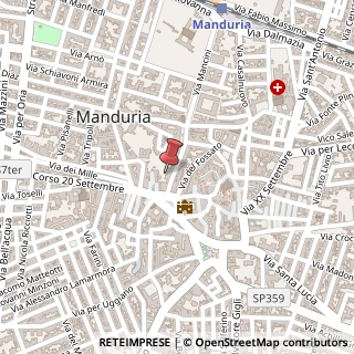 Mappa Vicolo Garibaldi, 74024 Manduria TA, Italia, 74024 Manduria, Taranto (Puglia)
