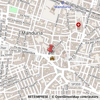 Mappa Piazza Domenico Ciraci, 4, 74024 Manduria, Taranto (Puglia)