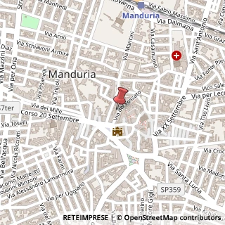 Mappa Via del Fossato, 12, 74024 Manduria, Taranto (Puglia)