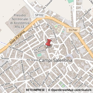 Mappa Via Pirrotta,  15, 73012 Campi Salentina, Lecce (Puglia)