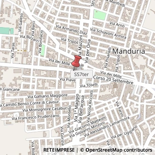 Mappa Via Roma,  44, 74024 Manduria, Taranto (Puglia)