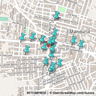 Mappa Piazza S. Angelo, 74024 Manduria TA, Italia (0.203)