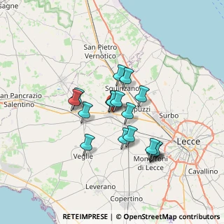 Mappa Via Puglia, 73012 Campi Salentina LE, Italia (5.84471)