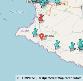 Mappa Via Arnaldo da Brescia, 74122 Taranto TA, Italia (6.9085)