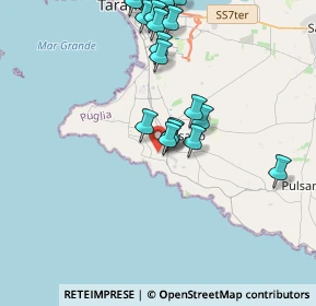 Mappa Via Arnaldo da Brescia, 74122 Taranto TA, Italia (4.587)