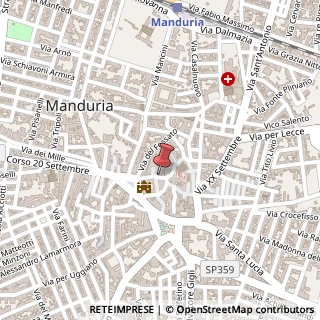 Mappa Piazza Commestibili, 1, 74024 Manduria, Taranto (Puglia)