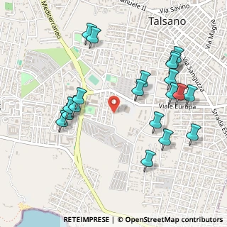 Mappa Via Tursi, 74122 Taranto TA, Italia (0.5905)