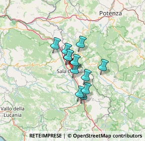 Mappa Via Mezzacapo, 84036 Sala Consilina SA, Italia (8.785)