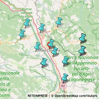 Mappa Via Mezzacapo, 84036 Sala Consilina SA, Italia (9.1025)