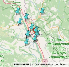 Mappa Via Mezzacapo, 84036 Sala Consilina SA, Italia (5.62583)