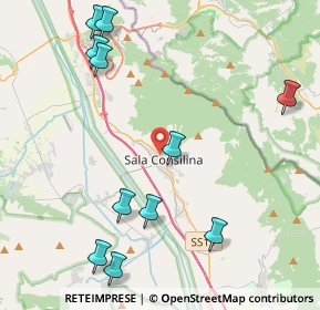 Mappa Via Mezzacapo, 84036 Sala Consilina SA, Italia (5.83333)