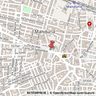 Mappa Piazza Vittorio Veneto, 2, 74024 Manduria, Taranto (Puglia)