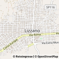 Mapa Lizzano