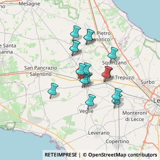 Mappa Via Alessandro Manzoni, 73010 Guagnano LE, Italia (6.11)