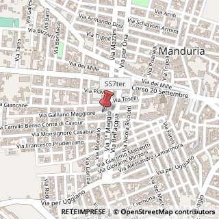 Mappa Via Giuseppe Galliano, 40, 74024 Manduria, Taranto (Puglia)