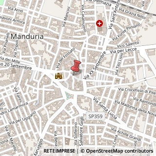 Mappa Via Ferdinando Donno, 8, 74024 Manduria, Taranto (Puglia)