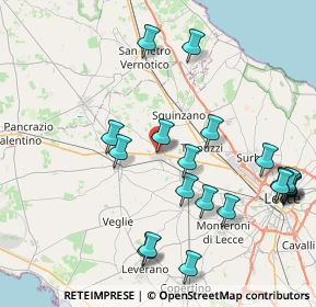 Mappa Via Pirrotta, 73012 Campi Salentina LE, Italia (9.976)