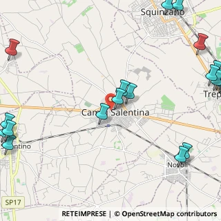 Mappa Via Pirrotta, 73012 Campi Salentina LE, Italia (3.703)