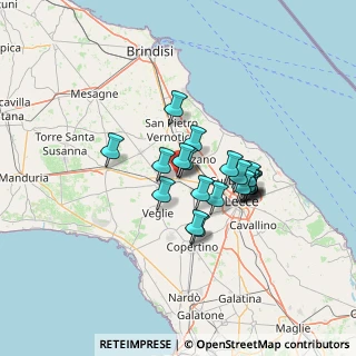 Mappa Via Pirrotta, 73012 Campi Salentina LE, Italia (10.6805)