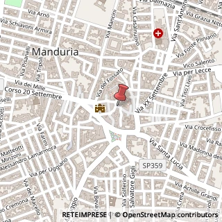 Mappa Via Ferdinando Donno, 2, 74024 Manduria, Taranto (Puglia)