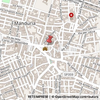 Mappa Piazza Commestibili, 13, 74024 Manduria, Taranto (Puglia)