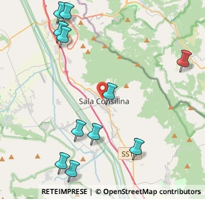 Mappa Via Giuseppe Mazzini, 84036 Sala Consilina SA, Italia (5.8375)