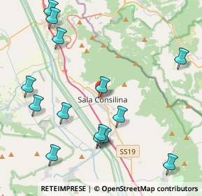 Mappa Salita Guerrazzi, 84036 Sala Consilina SA, Italia (5.58933)