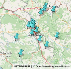 Mappa Via Giuseppe Mazzini, 84036 Sala Consilina SA, Italia (13.61235)