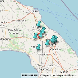 Mappa Via Taranto, 73012 Campi Salentina LE, Italia (9.8025)