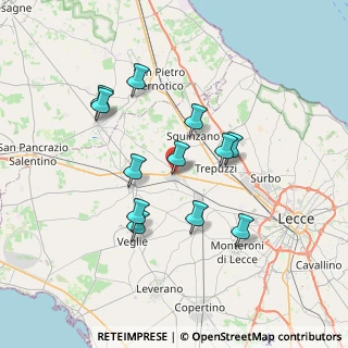 Mappa Via San Giovanni, 73012 Campi Salentina LE, Italia (6.9125)