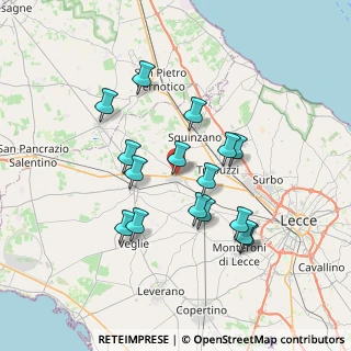 Mappa Via San Giovanni, 73012 Campi Salentina LE, Italia (6.91063)
