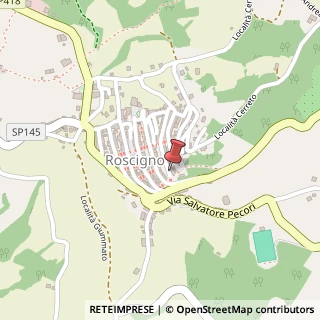 Mappa Via Vittorio Veneto, 9, 84020 Roscigno SA, Italia, 84020 Roscigno, Salerno (Campania)