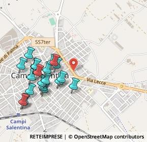 Mappa SS 7 ter Salentina, 73012 Campi Salentina LE, Italia (0.549)