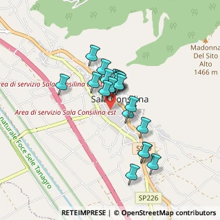 Mappa Via Carlo Pisacane, 84036 Sala Consilina SA, Italia (0.706)