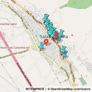 Mappa Via Carlo Pisacane, 84036 Sala Consilina SA, Italia (0.3495)