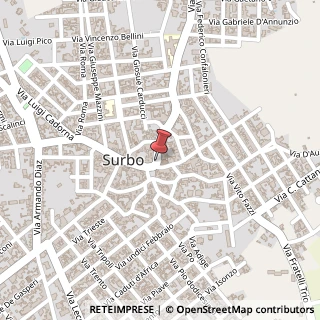 Mappa Via Galileo Galilei,  9, 73010 Surbo, Lecce (Puglia)
