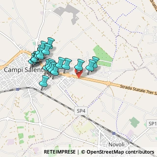 Mappa SS7ter, 73012 Campi Salentina LE, Italia (0.9675)