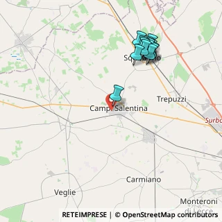 Mappa Via Alcide De Gasperi, 73012 Campi Salentina LE, Italia (4.68357)