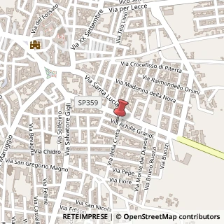Mappa Via Achille Grandi, 23, 74024 Manduria, Taranto (Puglia)