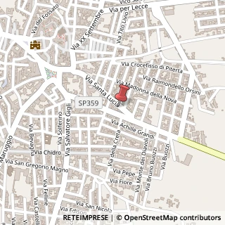 Mappa Via Santa Lucia, 1, 74024 Manduria, Taranto (Puglia)