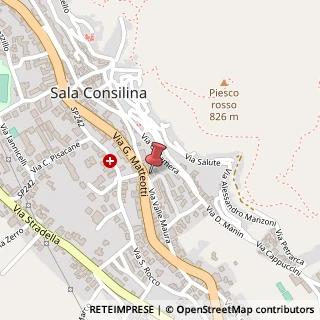 Mappa Via Valle Mauro, 7, 84036 Sala Consilina, Salerno (Campania)