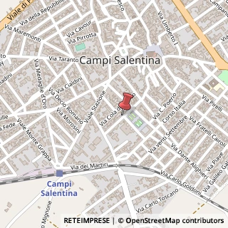Mappa Via Settembrini,  46, 73012 Campi Salentina, Lecce (Puglia)