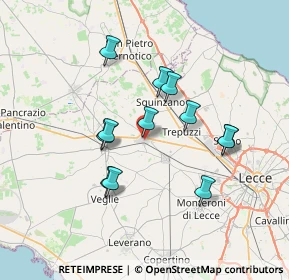 Mappa Via Pacinotti, 73012 Campi Salentina LE, Italia (6.64917)