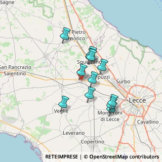 Mappa Via Pacinotti, 73012 Campi Salentina LE, Italia (6.14)