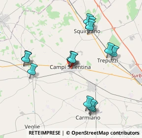 Mappa Via Pacinotti, 73012 Campi Salentina LE, Italia (4.13071)