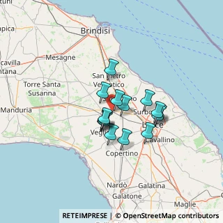 Mappa Via Mamma Bella, 73012 Campi Salentina LE, Italia (9.76)