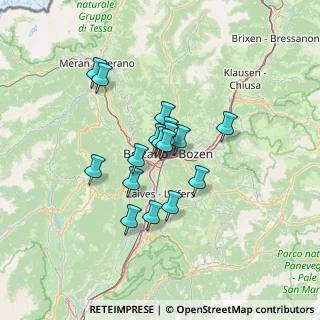 Mappa Via Galileo Galilei, 39100 Bolzano BZ, Italia (9.34)