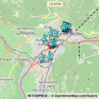 Mappa Complesso Twenty, 39100 Bolzano BZ, Italia (1.415)